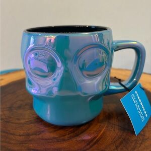Starbucks Iridescent Blue Skull Mug